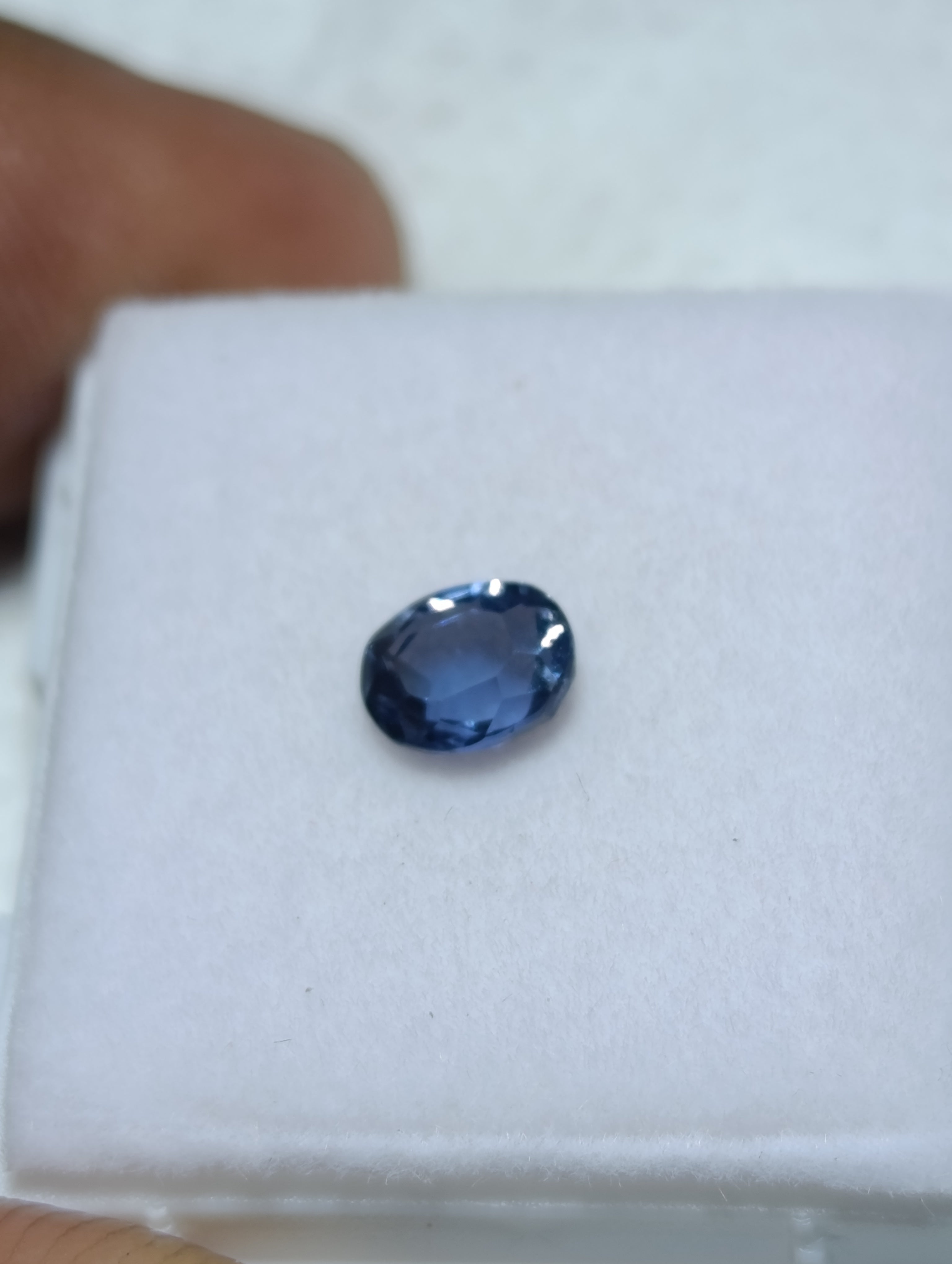 Natural Unheated Ceylon Teal Sapphire – 0.76 ct Oval Brilliant/Step Cut | GIC Certified