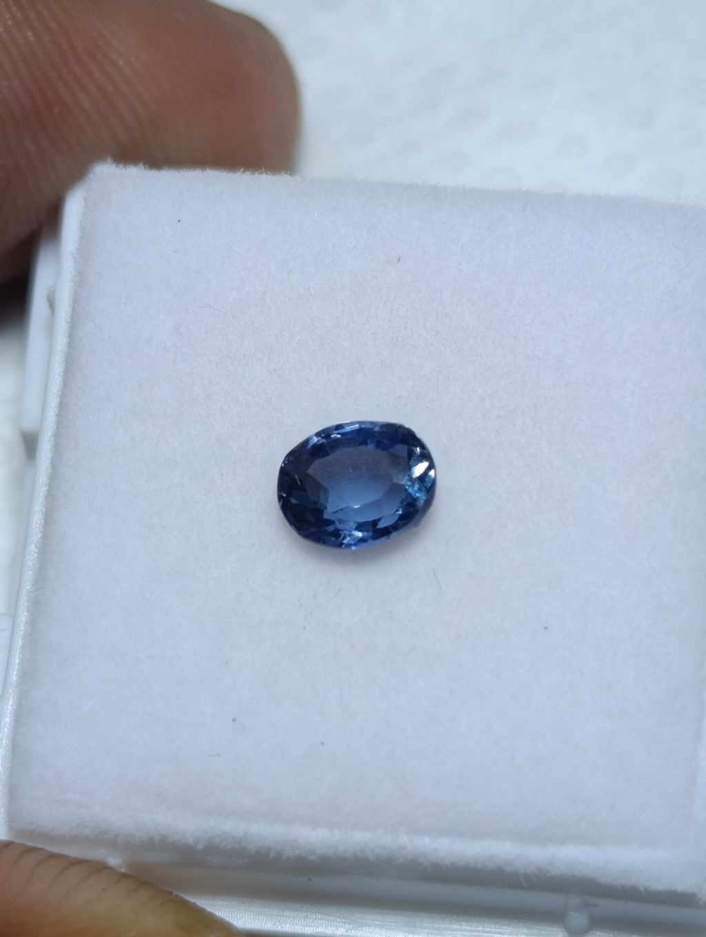 Natural Unheated Ceylon Teal Sapphire – 0.76 ct Oval Brilliant/Step Cut | GIC Certified