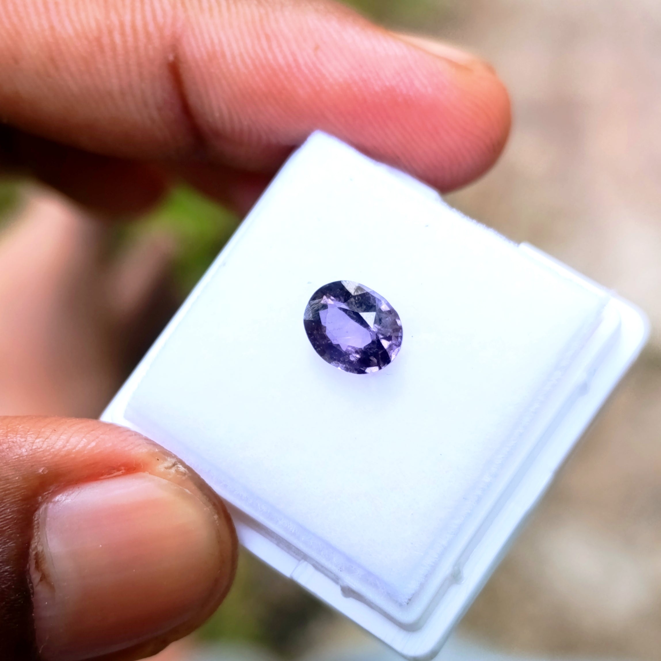 Natural Violet Spinel – 1.02 ct | Oval Mixed Cut | Certified Ceylon Gem