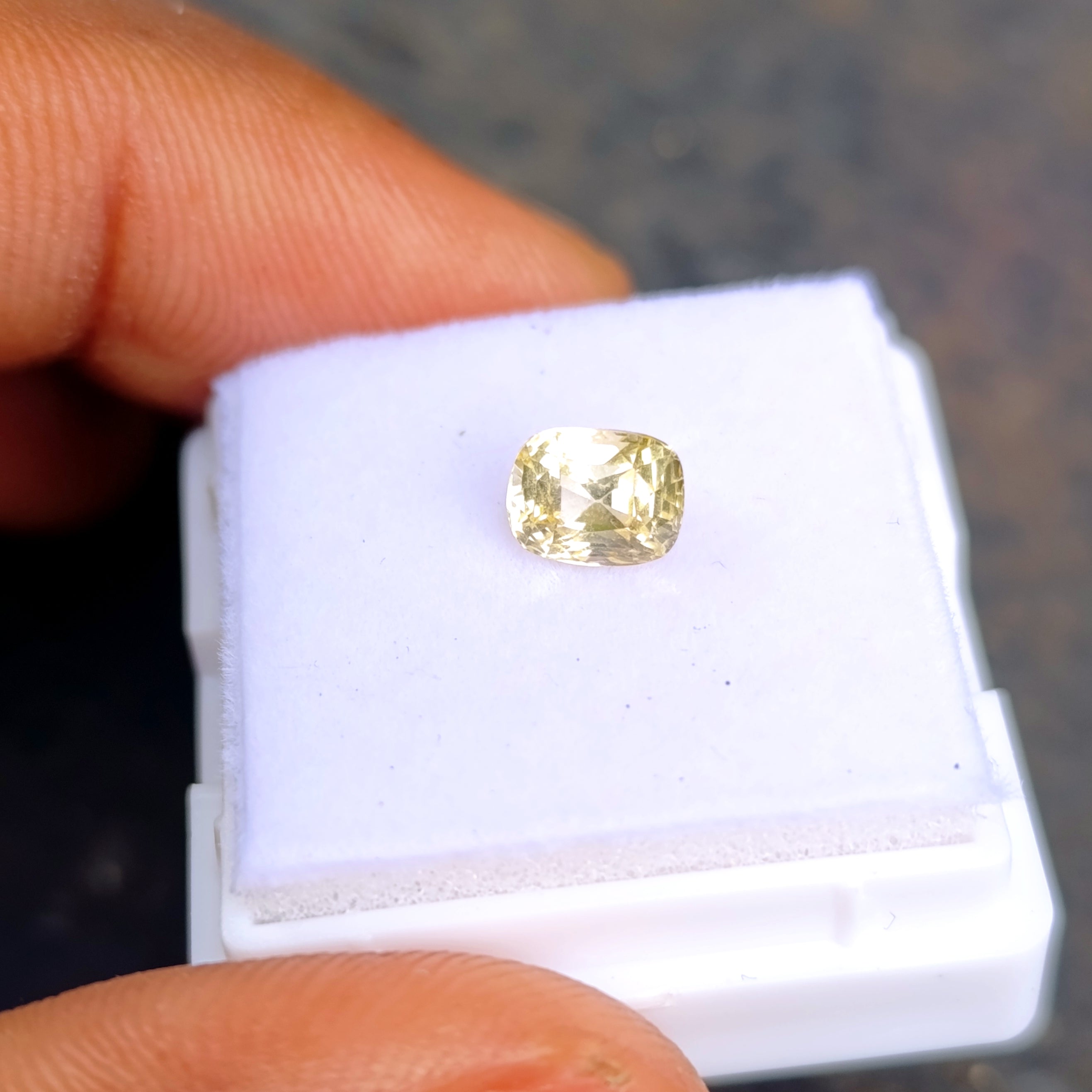 Natural Yellow Sapphire – 1.15 ct | Cushion Mixed Cut | Unheated | Certified Ceylon Gem
