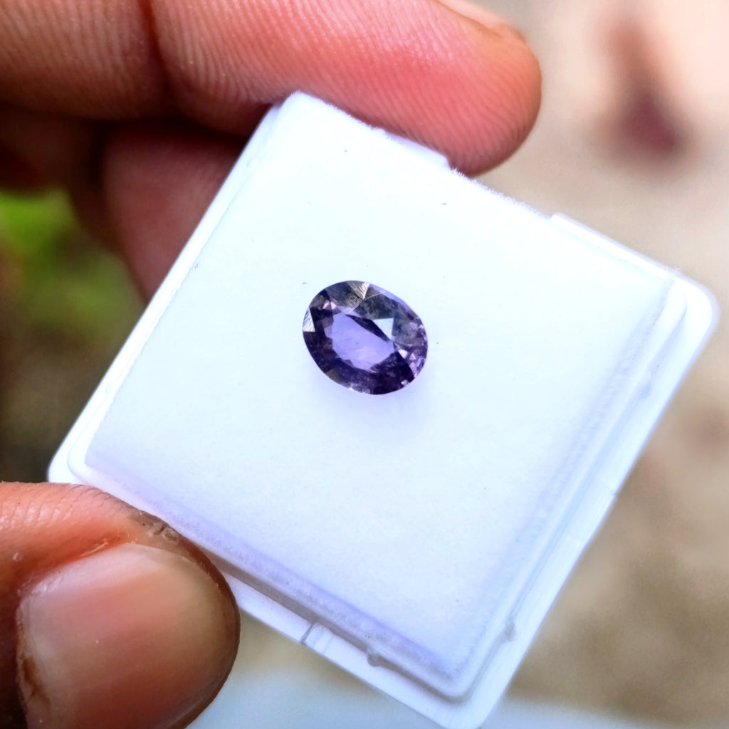 Natural Violet Spinel – 1.02 ct | Oval Mixed Cut | Certified Ceylon Gem