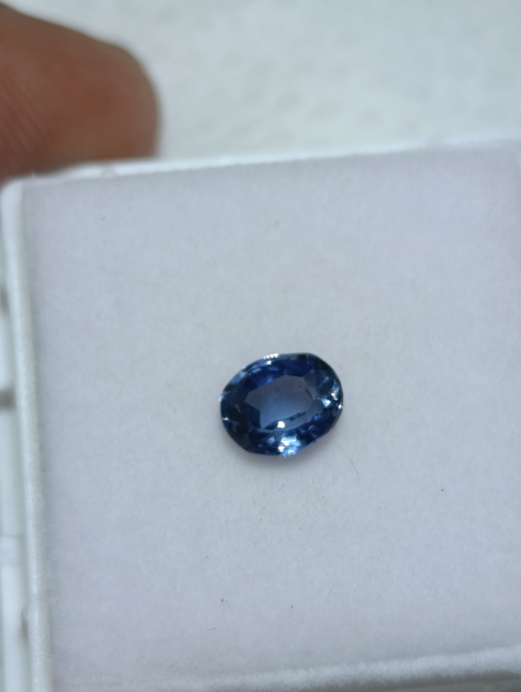 Natural Unheated Ceylon Teal Sapphire – 0.76 ct Oval Brilliant/Step Cut | GIC Certified