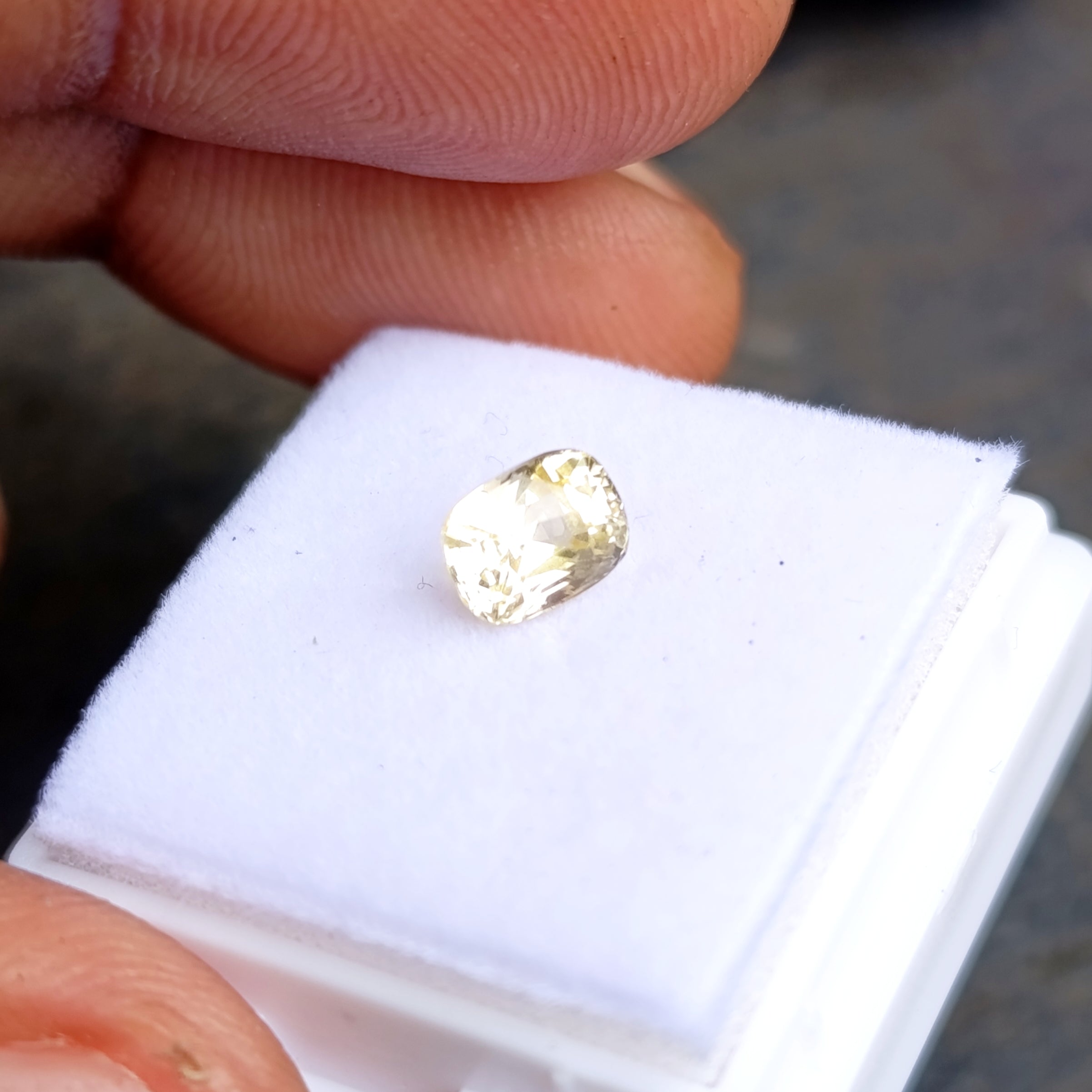 Natural Yellow Sapphire – 1.15 ct | Cushion Mixed Cut | Unheated | Certified Ceylon Gem